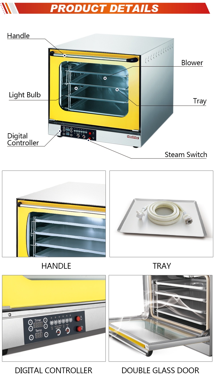 Table Top Convection Oven HEO-6D-Y - Foshan Nanhai Flamemax Catering Equipment Manufacturer 2