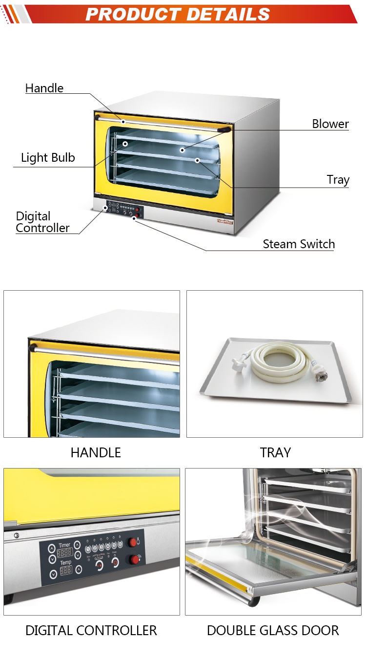 Table Top Convection Oven HEO-8D-Y - Foshan Nanhai Flamemax Catering Equipment Manufacturer 2