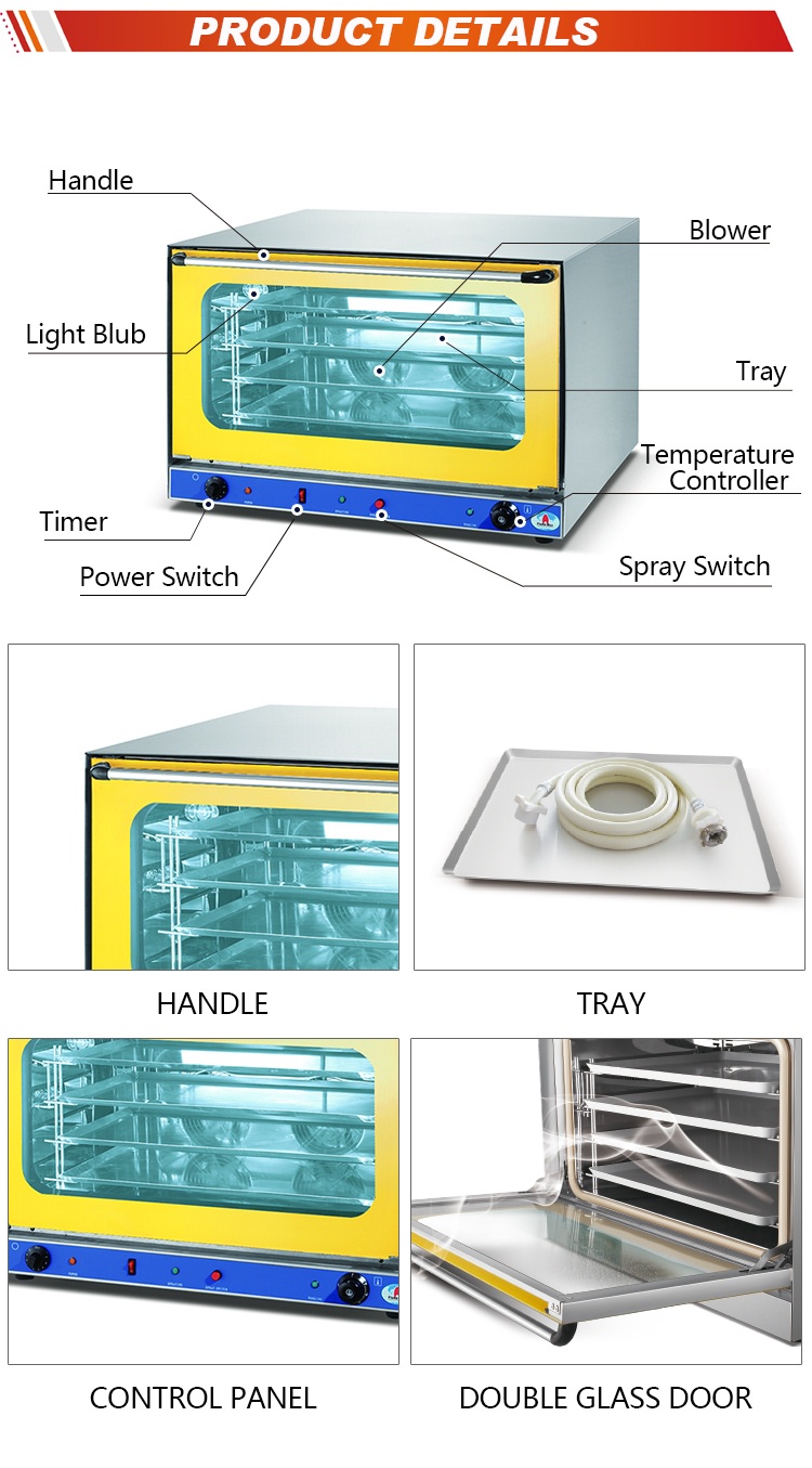 Table Top Convection Oven HEO-8M-Y - Foshan Nanhai Flamemax Catering Equipment Manufacturer 2