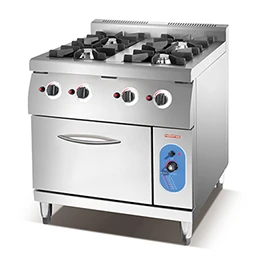 Cocina de 4 quemadores HGR-94G con horno de gas