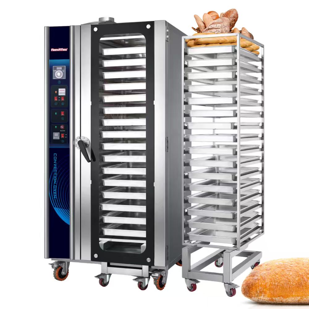 Forno a convezione a 16 ripiani con carrello